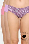 Zivame Hipster Low Rise Full Coverage Panty (Pack of 3) - Multicolor — thumbnail 1